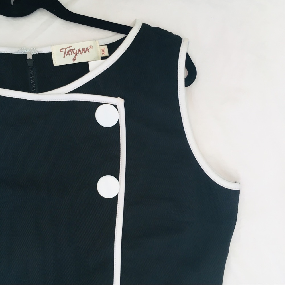 Tatyana Vintage Pencil Dress w/ Buttons - Picture 4 of 7